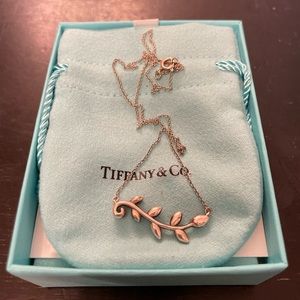 Tiffany & Co. Olive Branch Sterling Silver Necklace